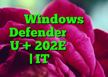 Windows Defender نمی تواند U + 202E را یونیکد کند | IT متولد می شود
