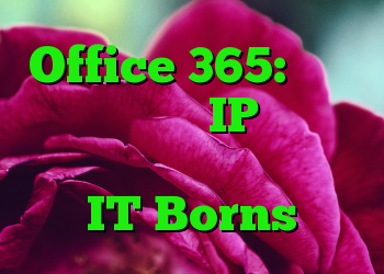 Office 365: لیستی از آدرس های IP و آدرس های اینترنتی برای تماس با IT Borns